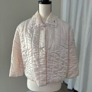 Cropped puff jacket | vintage house coat